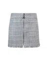 Patrizia Pepe Minigonna In Tweed Grigia In Gray