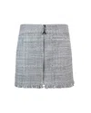 Patrizia Pepe Minigonna In Tweed Grigia In Gray