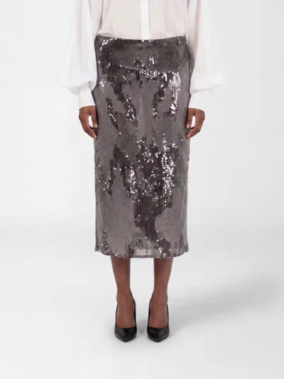 Patrizia Pepe Skirt  Woman Color Silver In Gray