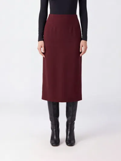 Patrizia Pepe Skirt Woman Color Brown In Burgundy