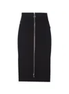 Patrizia Pepe Essential Midi Skirt In Black