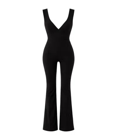 Patrizia Pepe Sleeveless Jumpsuit In Black