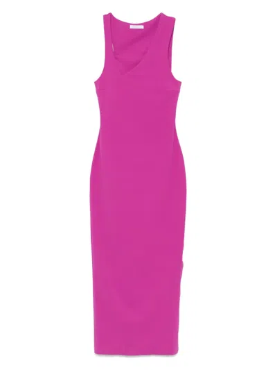 Patrizia Pepe Sleeveless Maxi Dress In Purple