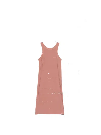 Patrizia Pepe Sleeveless Midi Dress In Orange