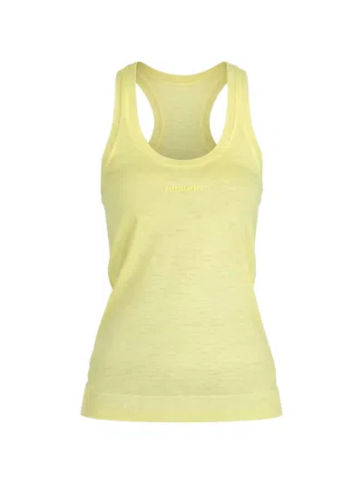 Patrizia Pepe Sleeveless Tank Top In Yellow