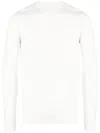 Patrizia Pepe Slim-cut Wool Jumper In White
