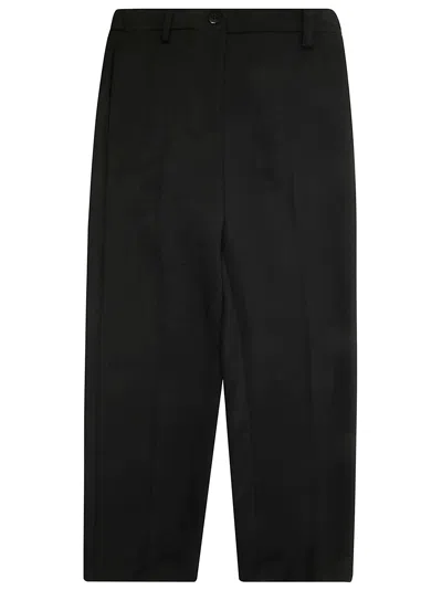 Patrizia Pepe Slim Fit Trousers For Kids In Black