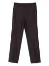 Patrizia Pepe Slim-fit Wool Trousers In Black
