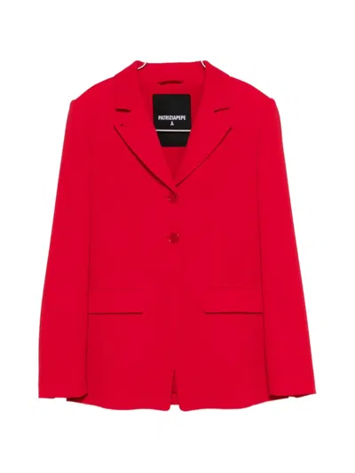 Patrizia Pepe Slim Tailored Blazer In Red