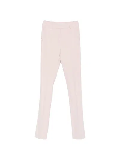 Patrizia Pepe Slim-fit Trousers In Pink