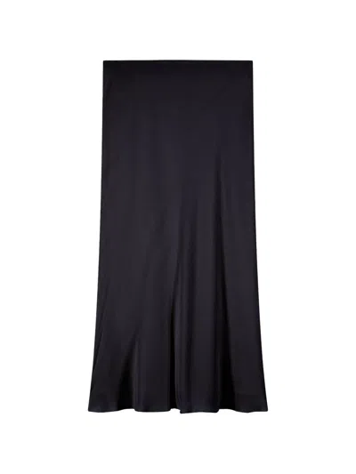 Patrizia Pepe Slip Skirt In Blue