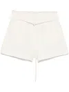 Patrizia Pepe Slub Shorts In Neutrals