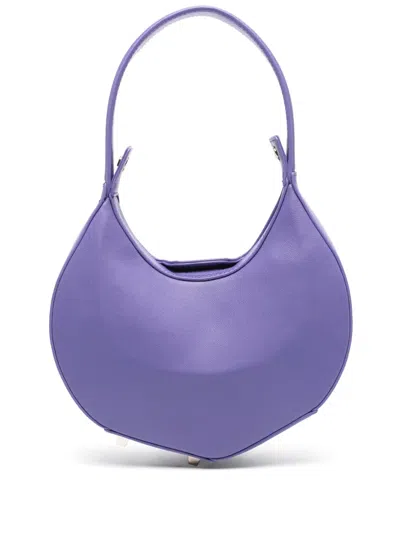 Patrizia Pepe Small Hobo Bangle Bag In Purple