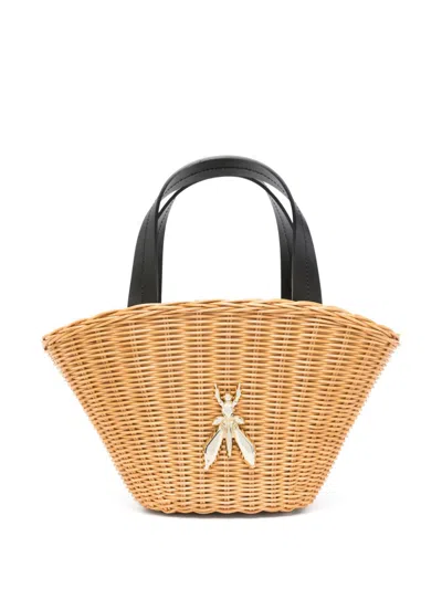 Patrizia Pepe Small Minimal City Tote Bag In Neutrals