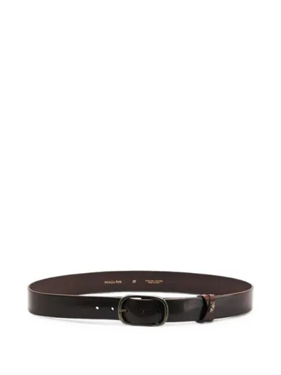 Patrizia Pepe Smooth Leather Belt In Neutral
