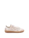 Patrizia Pepe Sleek Goat Skin Sneakers With Modern Silhouette In Gray