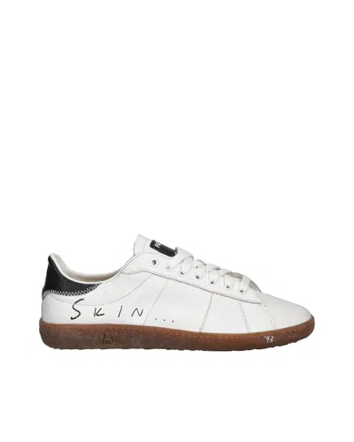 PATRIZIA PEPE WHITE/DARK HONEY NAPPA SNEAKERS