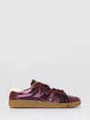 Patrizia Pepe Skin '93 Sneakers In Shiny Purple Laminated Nappa In Multi