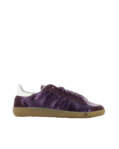 PATRIZIA PEPE SNEAKERS SKIN '93 IN NAPPA LAMINATA SHINY PURPLE