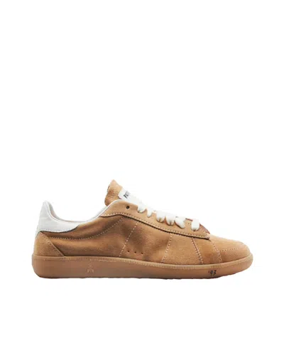 Patrizia Pepe Suede-leather Sneakers In Brown