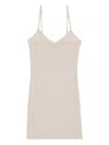 Patrizia Pepe Spaghetti-strap Nightdress In Neutral