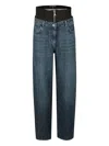 Patrizia Pepe Split-hem Jeans In Blue