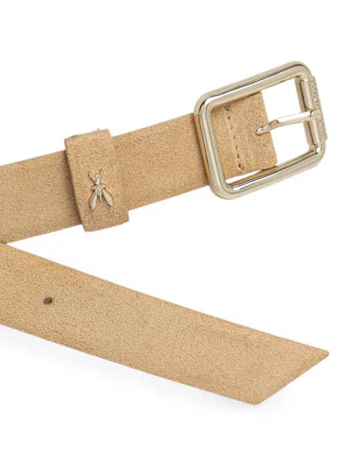 Patrizia Pepe Square Buckle Belt In Transparent