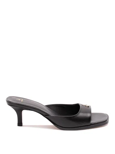 Patrizia Pepe Square Essential Fly Sandals In Black