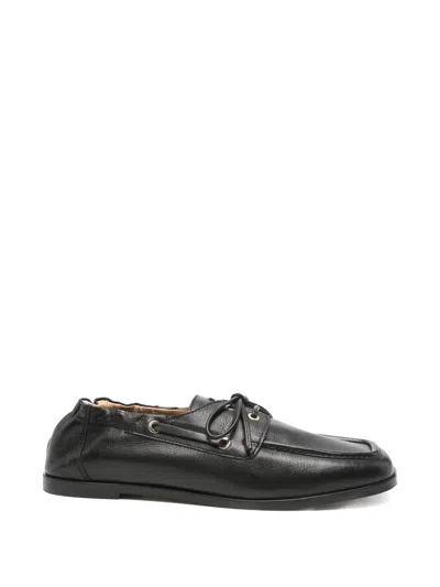 Patrizia Pepe Square-toe Loafers In Black