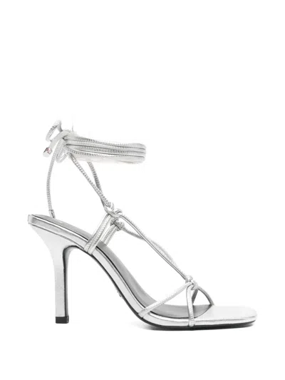 Patrizia Pepe Square-toe Sandals In White