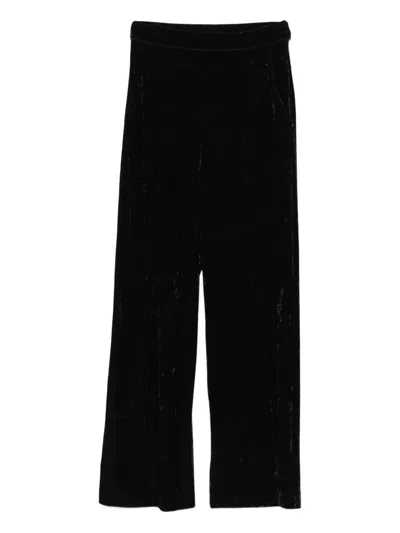Patrizia Pepe Straight-leg Trousers In Black