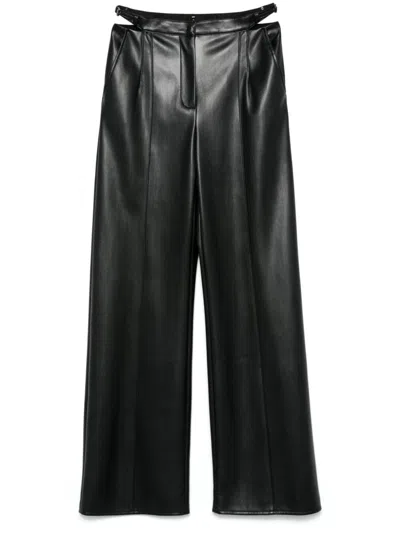 Patrizia Pepe Straight-leg Trousers In Black