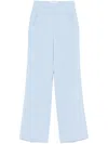 Patrizia Pepe Straight-leg Trousers In Blue