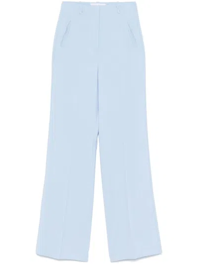 Patrizia Pepe Straight-leg Trousers In Blue