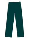 Patrizia Pepe Straight-leg Trousers In Green