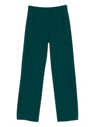Patrizia Pepe Straight-leg Trousers In Green