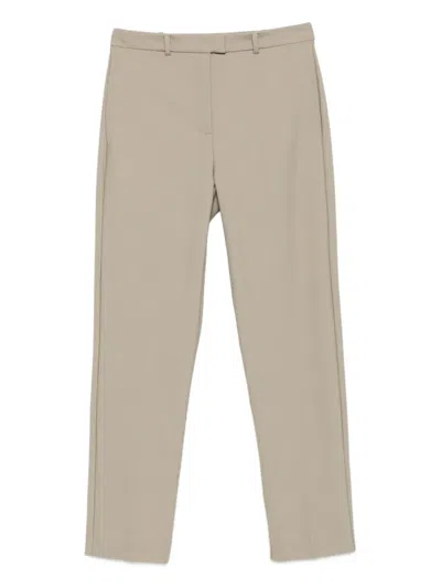 Patrizia Pepe Straight-leg Trousers In Neutral