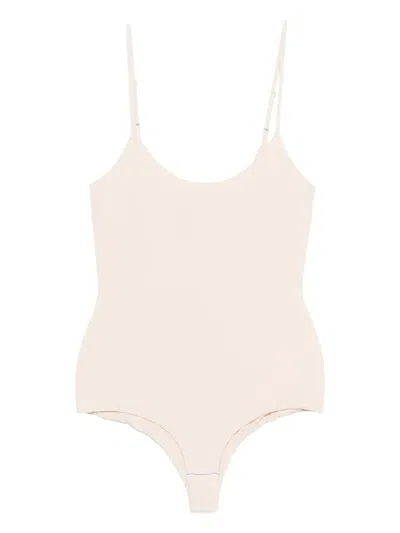 Patrizia Pepe Stretch Bodysuit In Gray