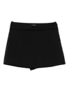 Patrizia Pepe Stretch-design Shorts In Black
