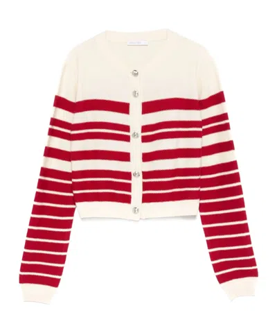PATRIZIA PEPE STRIPED CARDIGAN