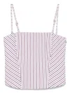 Patrizia Pepe Striped Corset Top