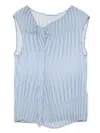 Patrizia Pepe Striped Top In Blue