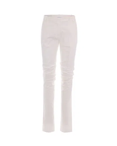 Patrizia Pepe Stylish Women's Trousers In Bianco