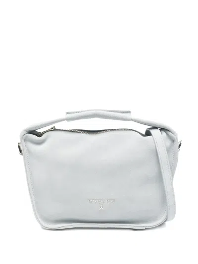 Patrizia Pepe Suede Tote Bag In Blue