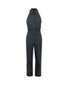 Patrizia Pepe Single-breasted No-sleeve Jumpsuit In Black