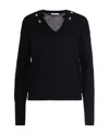 Patrizia Pepe Maglia Con Scollo A V Nera In Black