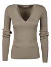 Patrizia Pepe Sweater In Brown