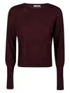 Patrizia Pepe Sweater In Burgundy