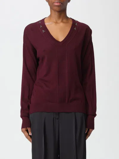 Patrizia Pepe Sweater  Woman Color Violet In Burgundy