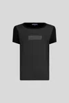 Patrizia Pepe T-shirt Nera Amore In Nero